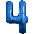 balon foliowy cyfra 4 niebieski northstar balloons 34 dgt