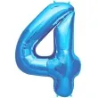 balon foliowy cyfra 4 niebieski oem 38 dgt
