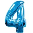 balon foliowy cyfra 4 niebieski qualatex 34 dgt