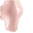 balon foliowy cyfra 4 pastel rozowy jasny partydeco 34 dgt
