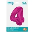 balon foliowy cyfra 4 rozowy ciemny godan 36 dgt