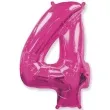 balon foliowy cyfra 4 rozowy flexmetal 34 dgt