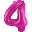 balon foliowy cyfra 4 rozowy folat 34 dgt