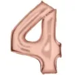 balon foliowy cyfra 4 satynowy rozowe zloto amscan 34 dgt
