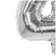 balon foliowy cyfra 4 srebrny boland 14 dgt