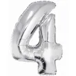 balon foliowy cyfra 4 srebrny godan 34 dgt