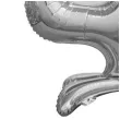 balon foliowy cyfra 4 stojaca srebrny godan 29 dgt
