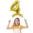 balon foliowy cyfra 4 stojaca zloty dekoracjepolska 15 dgt