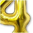 balon foliowy cyfra 4 stojaca zloty dekoracjepolska 15 dgt