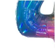 balon foliowy cyfra 4 teczowy grabo 40 dgt