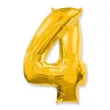 balon foliowy cyfra 4 zloty flexmetal 34 dgt