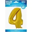 balon foliowy cyfra 4 zloty mat godan 45 dgt