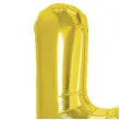balon foliowy cyfra 4 zloty partypal 16 dgt
