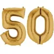 balon foliowy cyfra 5 0 50 urodziny 34 amscan zlota