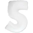 balon foliowy cyfra 5 bialy flexmetal 33 dgt