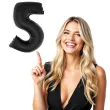 balon foliowy cyfra 5 czarny funny fashion 40 dgt