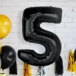 balon foliowy cyfra 5 czarny godan 36 dgt
