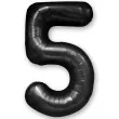 balon foliowy cyfra 5 czarny partypal 39 dgt