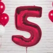 balon foliowy cyfra 5 czerwony godan 36 dgt