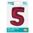 balon foliowy cyfra 5 czerwony godan 36 dgt