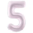 balon foliowy cyfra 5 fioletowy partydeco 34 dgt