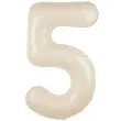 balon foliowy cyfra 5 kremowy 39 dgt