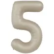 balon foliowy cyfra 5 mat kremowe latte folat 34 dgt