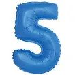 balon foliowy cyfra 5 niebieski godan 14 dgt
