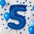 balon foliowy cyfra 5 niebieski godan 36 dgt