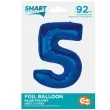 balon foliowy cyfra 5 niebieski godan 36 dgt