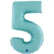 balon foliowy cyfra 5 niebieski pastel grabo 26 dgt