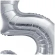 balon foliowy cyfra 5 srebrny partydeco 34 dgt