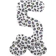 balon foliowy cyfra 5 stojaca panterka folat 17 dgt