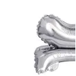 balon foliowy cyfra 5 stojaca srebrny godan 15 dgt