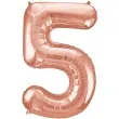balon foliowy cyfra 5 szampanski unique 34 dgt