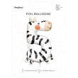 balon foliowy cyfra 5 zebra partydeco 38 dgt