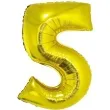 balon foliowy cyfra 5 zloty godan 34 dgt