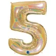balon foliowy cyfra 5 zloty grabo 40 dgt
