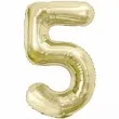 balon foliowy cyfra 5 zloty jasny godan 33 dgt