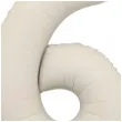 balon foliowy cyfra 6 bezowy matowy dekoracja na urodziny 34 dgt