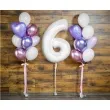 balon foliowy cyfra 6 bialy godan 36 dgt