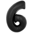 balon foliowy cyfra 6 czarny funny fashion 40 dgt
