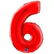 balon foliowy cyfra 6 czerwony grabo 26 dgt