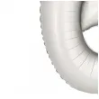 balon foliowy cyfra 6 dekoracja na urodziny srebrny matowy 34 dgt