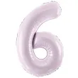 balon foliowy cyfra 6 fioletowy partydeco 34 dgt