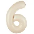 balon foliowy cyfra 6 kremowy 39 dgt