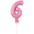 balon foliowy cyfra 6 micro rozowy godan 5 dgt
