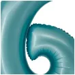 balon foliowy cyfra 6 niebieski matowy godan 30 dgt