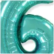 balon foliowy cyfra 6 niebieski tiffany flexmetal 34 dgt