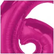 balon foliowy cyfra 6 rozowy ciemny godan 36 dgt